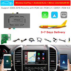 CarProKit Joyeauto for Porsche Cayenne Macan Cayman Panamera 911 PCM 3.0 3.1 4.0 CDR31 2008-2018 Wireless CarPlay Android Auto Mirrorlink Retrofit Kit