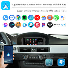 CarProKit for BMW Wireless CarPlay Android Auto Retrofit Kit Support BMW 1/3/5/6/X5/X6 with CCC System 2005-2008