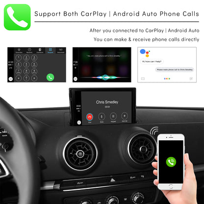 CarProKit for Audi A1 A3 A4 A5 A6 A7 A8 Q2 Q3 Q5 Q7 2010-2019 Wireless Apple CarPlay Android Auto Retrofit Kit + Front & Reverse Backup Camera