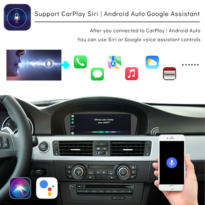 CarProKit for BMW Wireless CarPlay Android Auto Retrofit Kit Support BMW 1/2/3/4/5/6/7 Series X1-X7 CIC | NBT System 2009-2016