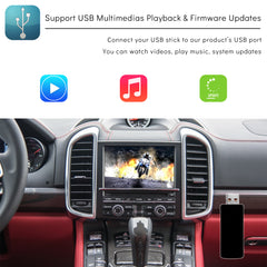 CarProKit for Porsche Wireless CarPlay Android Auto Retrofit Kit Support Cayenne Macan Cayman Panamera 911 PCM 3.0 / 3.1 / 4.0 2008-2018