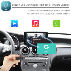 CarProKit for Mercedes-Benz Wireless CarPlay Android Auto Retrofit Kit Support Benz A/B/C/E/S CLA GLA GLC GLE GLK ML AMG 2015-2018 NTG 5.0 System