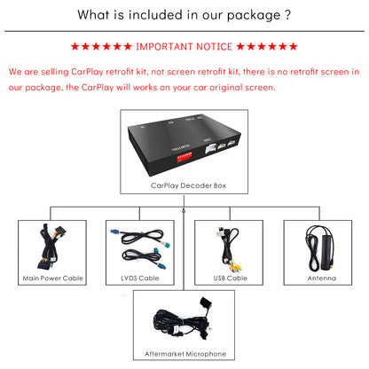 CarProKit for MINI Cooper Wireless CarPlay Android Auto Mirroring Retrofit Kit Support F54 F55 F56 F57 R58 R59 R60 R61 CIC System 2010-2017