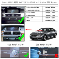 CarProKit for BMW Wireless CarPlay Android Auto Retrofit Kit Support BMW 1/3/5/6/X5/X6 with CCC System 2005-2008