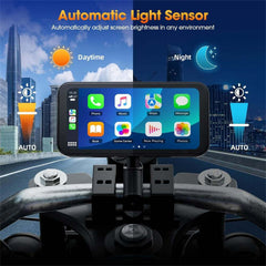 CarProKit 6.25 inch Motorcycle Wireless CarPlay Android Auto Screen GPS Navigation DVR Drive Recorder Motor Monitor Bluetooth WIFI IP67 Waterproof