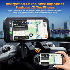 CarProKit 6.25 inch Motorcycle Wireless CarPlay Android Auto Screen GPS Navigation DVR Drive Recorder Motor Monitor Bluetooth WIFI IP67 Waterproof