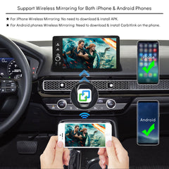 CarProKit 6.0 Wireless CarPlay Android Auto Android 13.0 Video AI Box Adapter QCM6225 CPU 8GB+128GB - Support Customized Logo