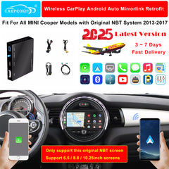 CarProKit for MINI Cooper Wireless CarPlay Android Auto Mirroring Retrofit Kit Support F54 F55 F56 F57 R58 R59 R60 R61 NBT System 2013-2017