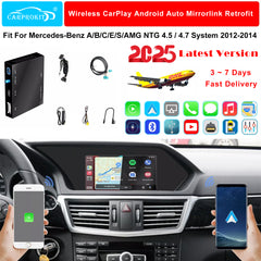 CarProKit for Mercedes-Benz Wireless CarPlay Android Auto Retrofit Kit Support Benz A/B/C/E/S CLA GLA GLC GLE GLK ML AMG 2012-2014 NTG 4.5/4.7 System